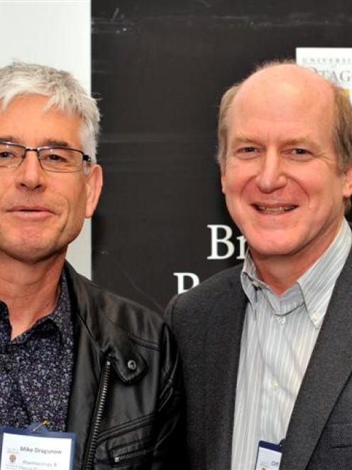Prof Mike Dragunow (left), of  Auckland University's Centre for Brain Research, and University of...