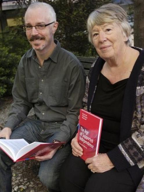 Prof Robin Gauld (left) and Dr Beatrice Hale with their recently published book The Age of...