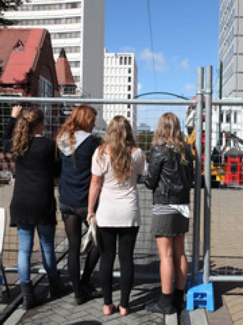 Charlotte Brown, Annabelle White, Ruth Johnson and Grace Mortimer came into the CBD to see the...