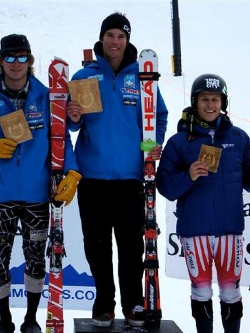 Queenstown alpine skier Adam Barwood tops the podium for the Snow King FIS slalom race in Wyoming...