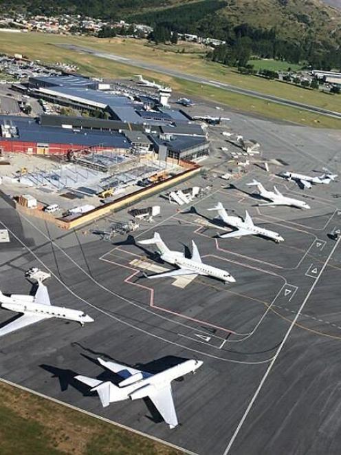 Queenstown Corporate Jet Services reached capacity at its terminal over Christmas, with eight...