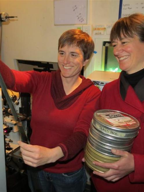 Queenstown Film Society committee members Alison Dench (left), of Arrowtown, and Debbie Nelson,...