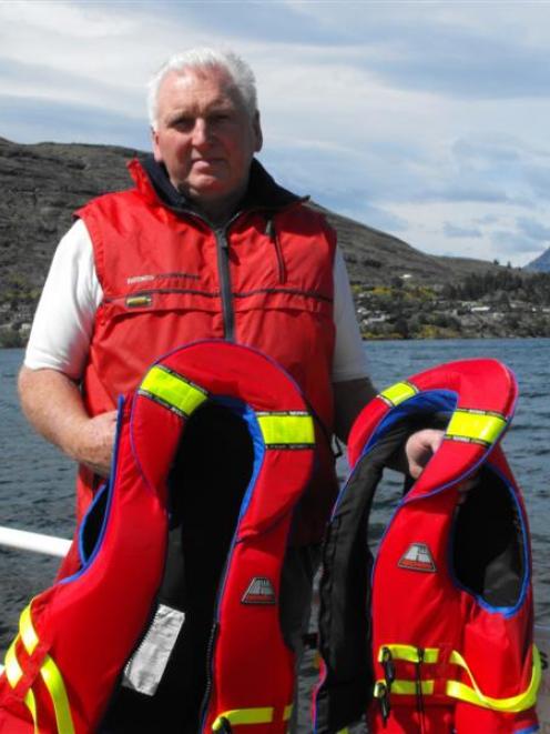 Queenstown harbourmaster Marty Black says life jackets are a must this summer. Photo by Olivia...