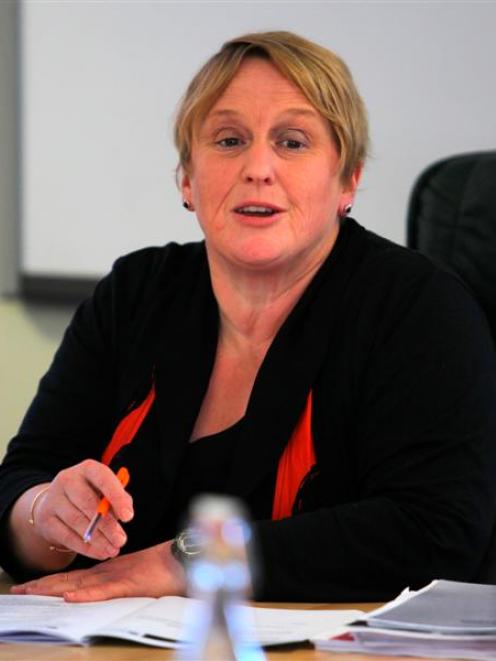 Queenstown Lakes Mayor Vanessa van Uden during yesterday's special council meeting.