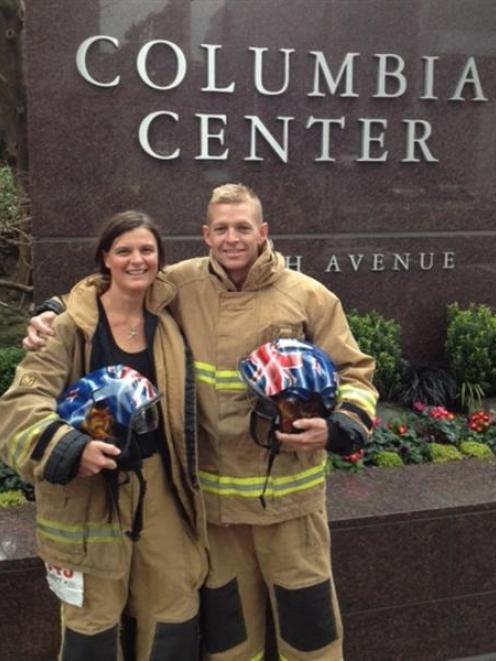 Queenstown lawyer Erin Gray (32) and Wanaka builder Glen Thurston (32) , both volunteer...