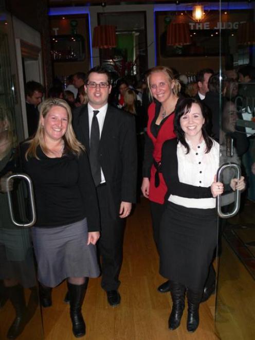 Queenstown Young Professionals committee (from left) member Wendy Sherlock, treasurer Joel Peasey...