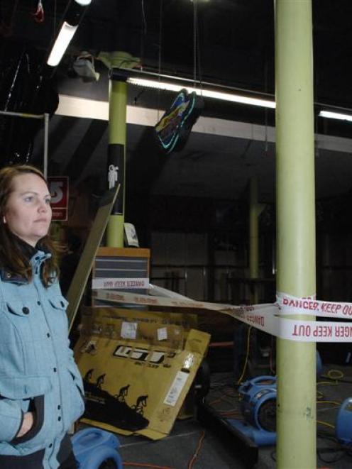 R & R Sports marketing and operations manager Miff Macdiarmid surveys the store following a small...