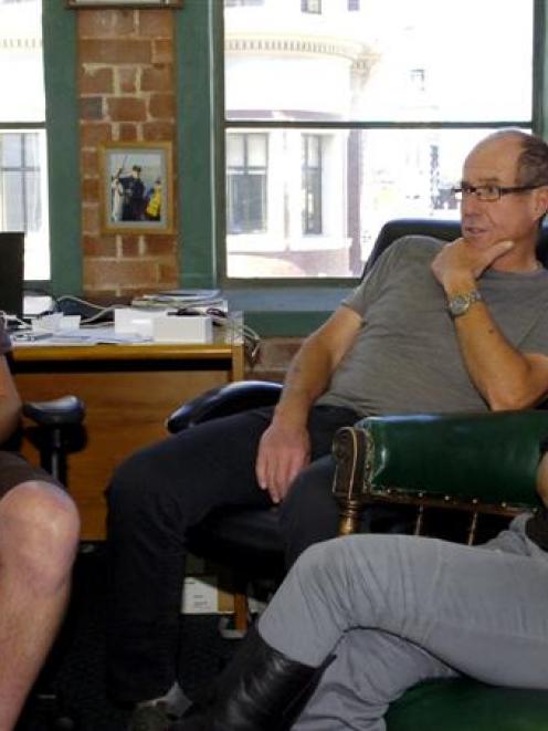 R&R Sport owners (from left) Mat Woods, Paul Highton and Miff Macdairmid. Photo by Jane Dawber.