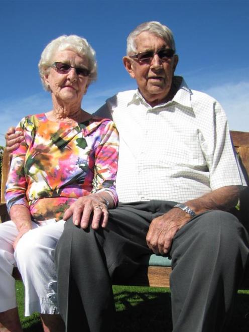 Ralph and Ethel Templeton celebrate 60 years of marriage in Albert Town today. Photo by Mark Price.