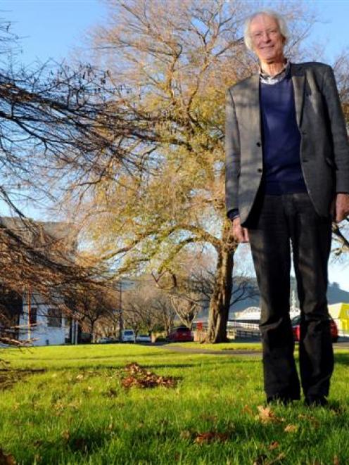 Archibald Baxter Memorial Trust chairman Prof Kevin Clements on the Anzac Ave site where the...