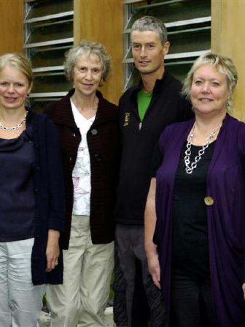 Recipients of Otago School of Medical Sciences awards announced yesterday are (from left) Dr...