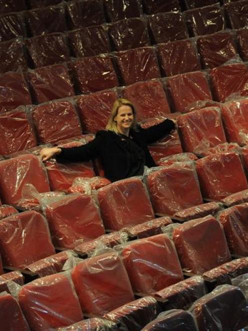 Regent Theatre manager Sarah Anderson in the refurbished theatre yesterday. Photo by Peter McIntosh.