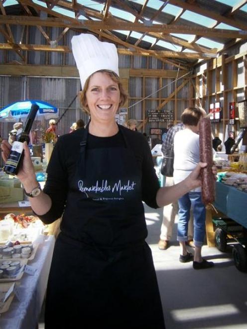 Remarkables Market manager Sherryn Smith prepares to launch the market's new Chef Competition,...