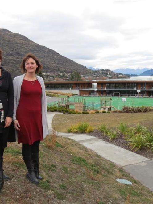 Remarkables Primary School board of trustees chairwoman Fiona Woodham (left) and principal Debbie...