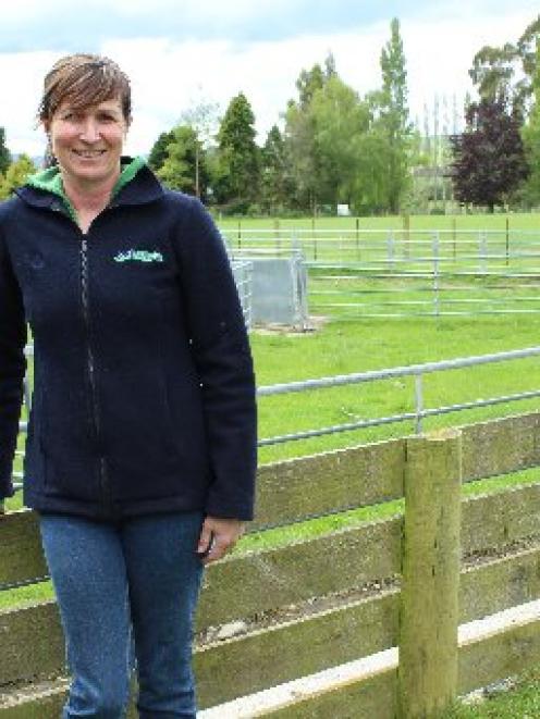 Resistance . . . VetSouth vet Fleur Barker speaking at the Beef + Lamb New Zealand farming for...