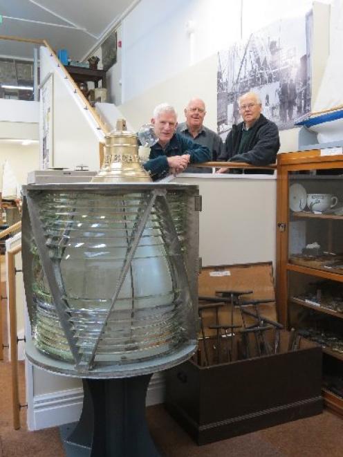 Resounding success . . . Port Chalmers Maritime Museum honorary curator Ian Church (left)...