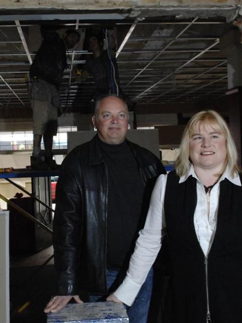 Restaurateurs Helen Mason and Grant Cockroft in the Lower Stuart St premises being redeveloped by...