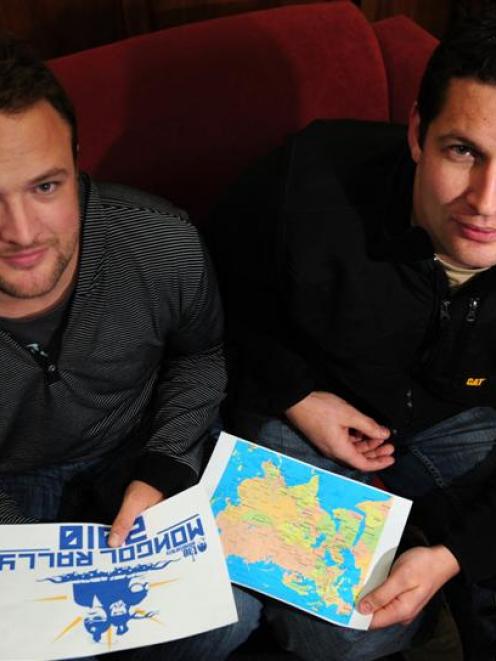 Richard Kay and Shawn McKellar hope to take part in the Mongol Rally if they can get sponsorship...