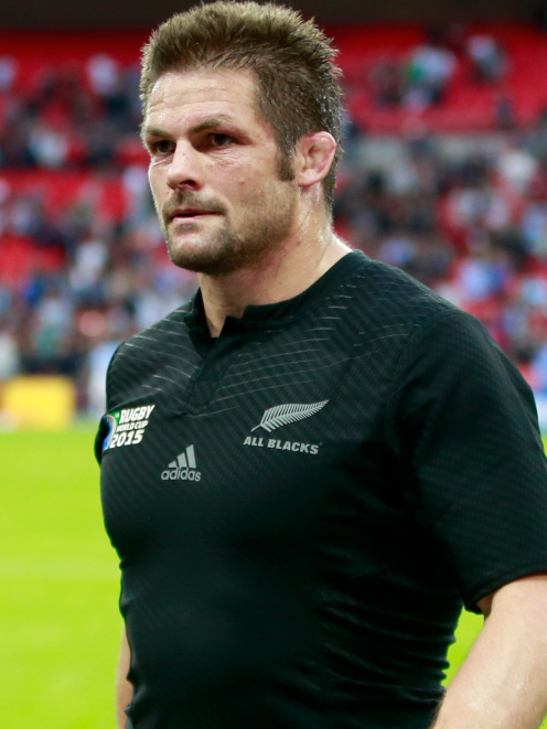 Richie McCaw leaves the field during the All Blacks' win over Argentina. Photo: Getty Images.