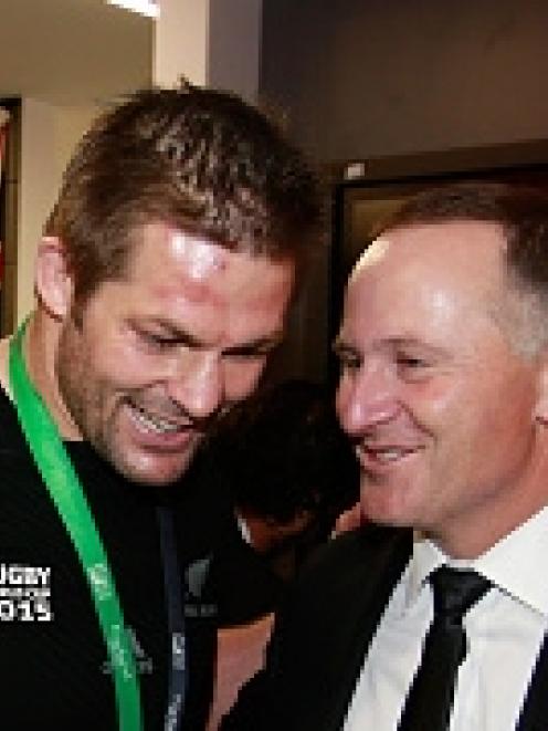 Richie McCaw with Prime Minister John Key. Photo: Getty Images