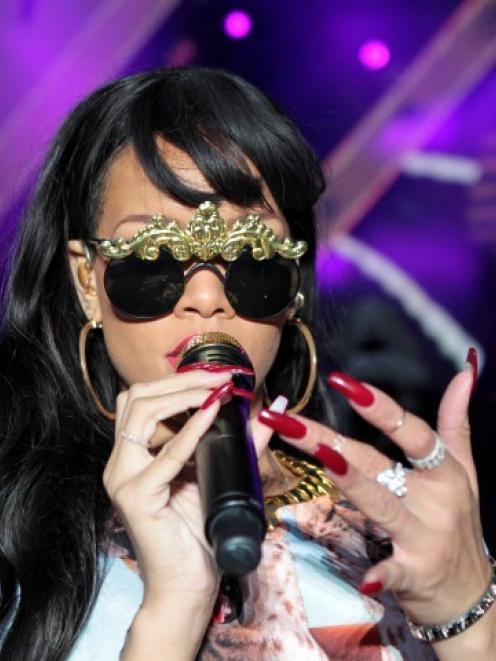 Rihanna performs at the Hackney Weekender festival at Hackney Marshes in east London last month....