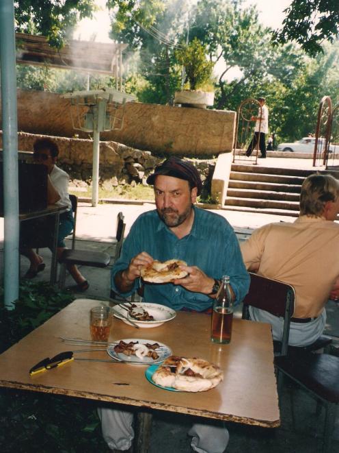 Robin Charteris in Tashkent in 1994. Photo by Judi Charteris