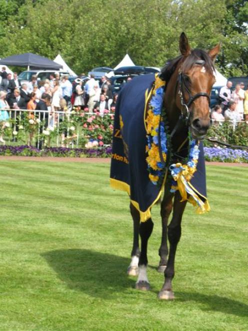 Rollout The Carpet after her win in the One Thousand Guineas. Photo by Jane Davidson.