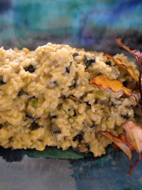 Ron's paua risotto.