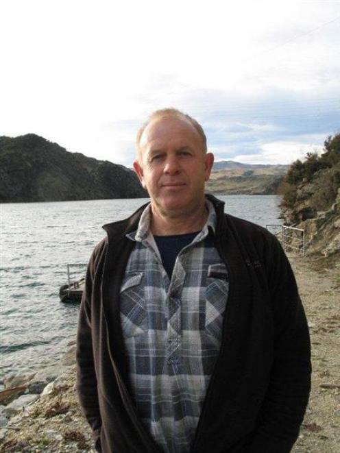 Roxburgh Gorge Trail Trust chairman Stephen Jeffery at the Roxburgh dam end of the gorge trail....