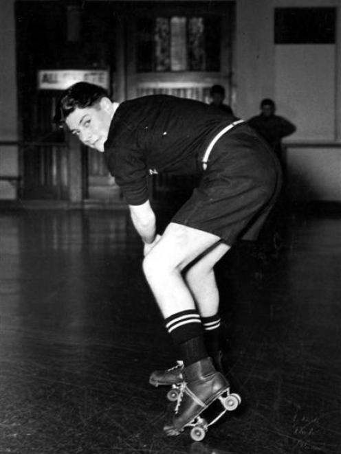 Roy Blair in his national colours doing what he loved best in the late 1930s. Photo supplied.