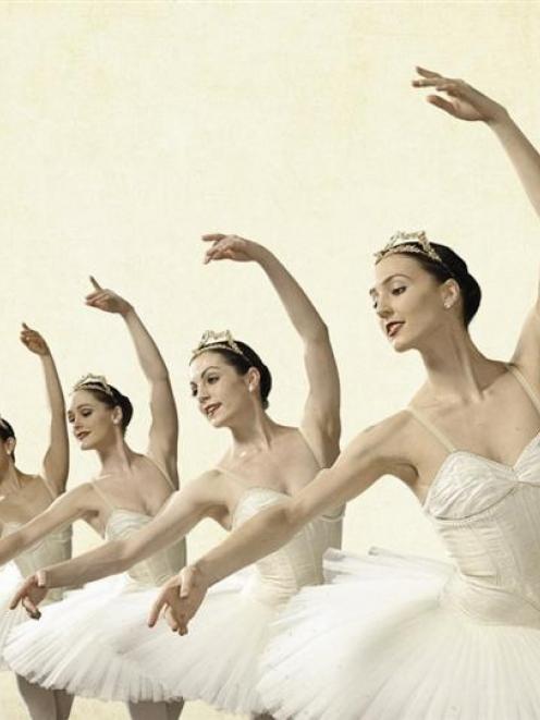 Royal New Zealand Ballet dancers (from left) Katherine Grange, Yang Liu, Katie Hurst-Saxton, Cat...