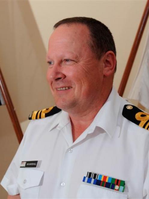 Royal New Zealand Navy resident naval officer Lieutenant-commander Ian Marshall, of Dunedin, is...