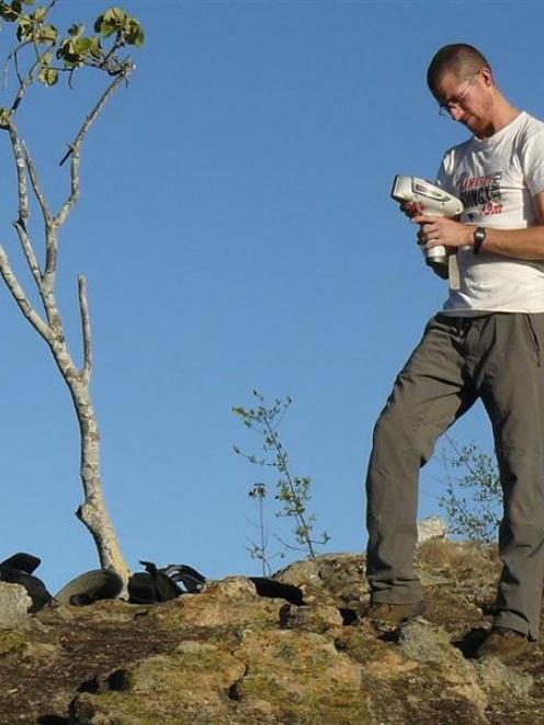 RSC exploration geologist Matthew Wood in Mozambique. Photos supplied.