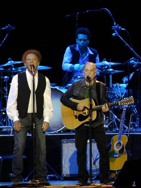 rt Garfunkel and Paul Simon play to a sold out Vector Arena in Auckland in June 2009. Photo by...