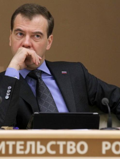 Russian Prime Minister Dmitry Medvedev. Photo Reuters