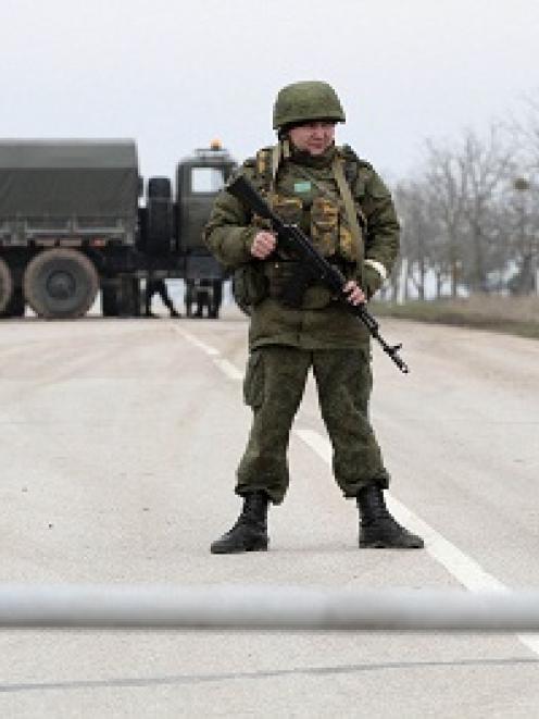 Russian troops troops have apparently already seized the Crimea peninsula. REUTERS/Stringer