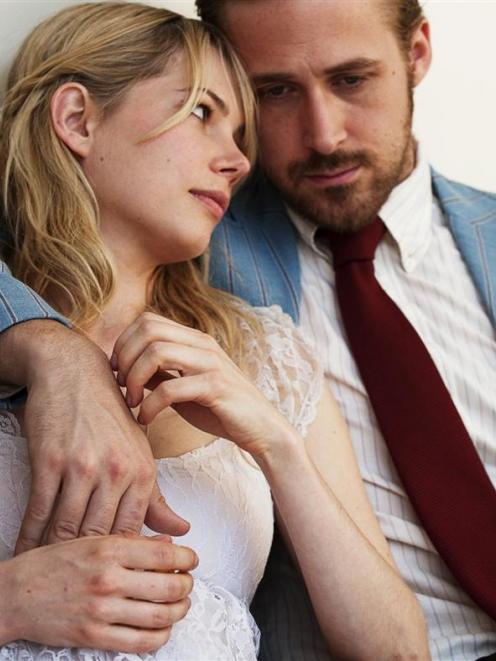 Ryan Gosling with Michelle Williams in <i>Blue Valentine.</i>