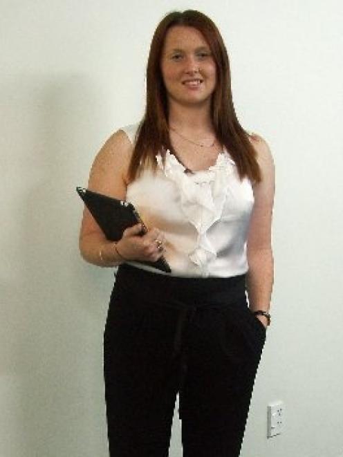 Samantha Berry gets ready to launch her tutoring business for University of Otago students. Photo...