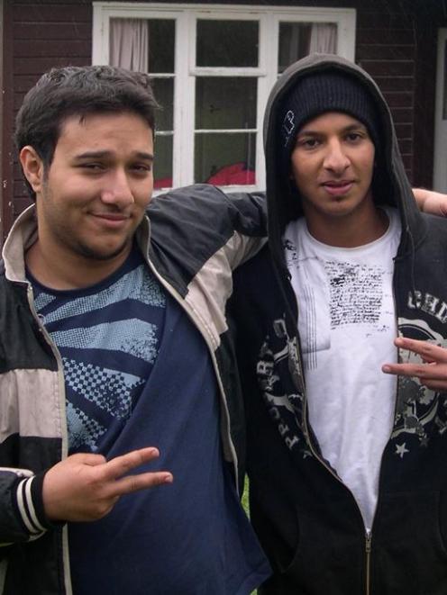 Alwala Althagafi (left) and Mohammad Algahatni, Saudi Arabian students at Otago University,...