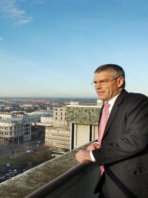 Scenic Hotel Group director Stuart McLauchlan on the site of the new Dunedin City Hotel rooms....