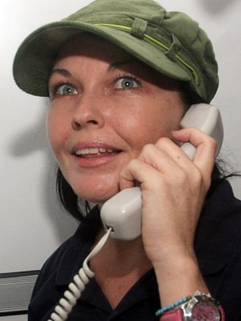 Schapelle Corby makes a phone call from Kerobokan prison in this February 2008 file photo....