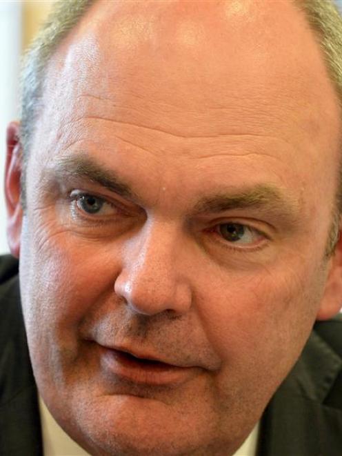 Science and Innovation Minister Steven Joyce discusses AgResearch's restructuring during a visit...
