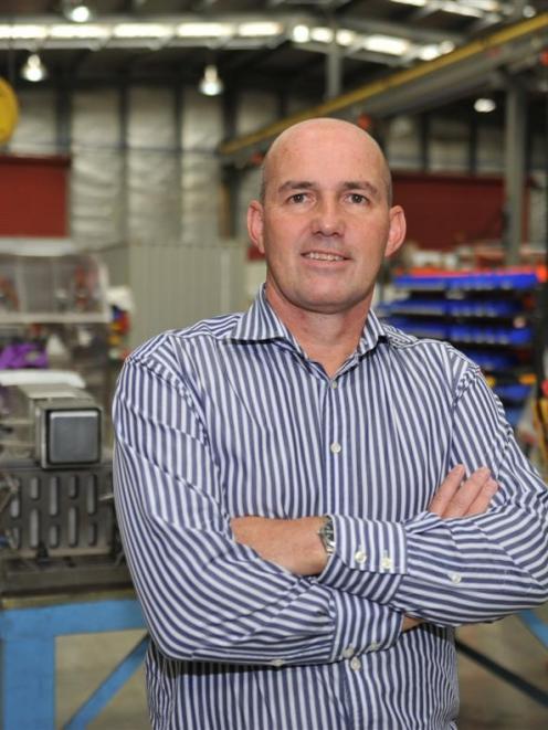 Scott Technology chief executive Chris Hopkins at the company's Dunedin plant yesterday. Photo by...