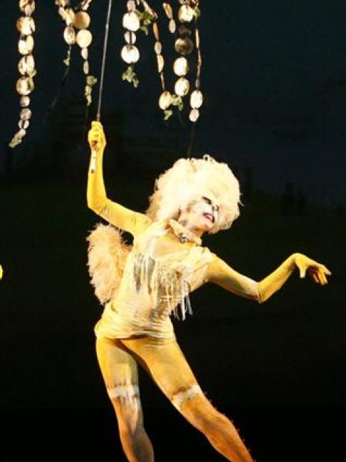 Senior dancer Lucy Balfour, of Christchurch, as the Cat in Pinocchio, one of two productions in...