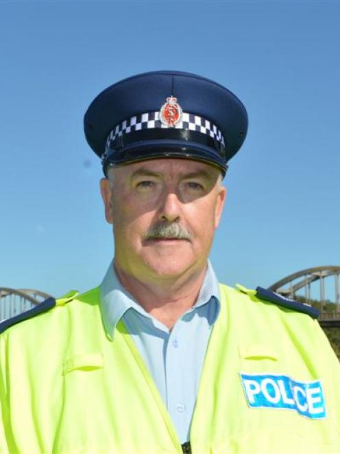 Senior Sergeant Alastair Dickie in Balclutha yesterday. Photo by Helena de Reus.