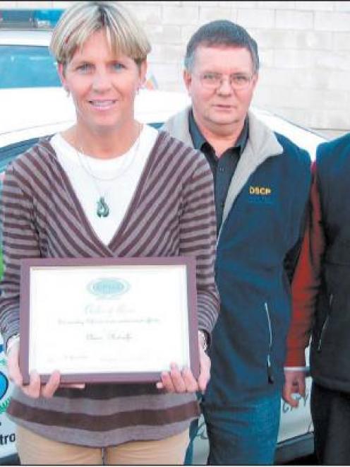 Serving the community: South Dunedin Community Patrol member Claire Metcalfe (left), pictured...