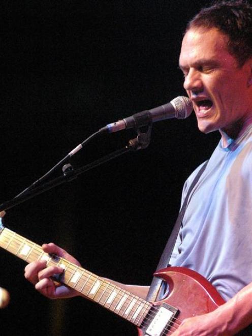 Shayne Carter, with Dimmer, plays in Dunedin in 2005. Photo by Craig Baxter.