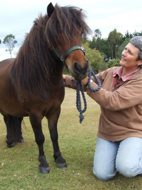 Shona Cusack at home with Cotswold Asterix. Photo by Sally Rae