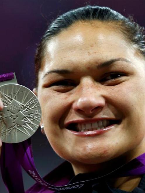 Silver has turned to gold for Valerie Adams. Photo by Reuters