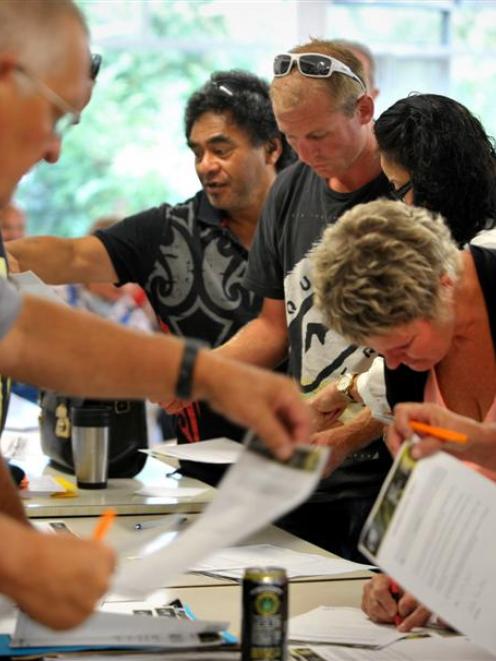 Silverstream meat workers heard news about their redundancy payments at a meeting at the factory...